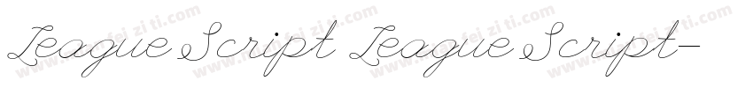 League Script League Script字体转换